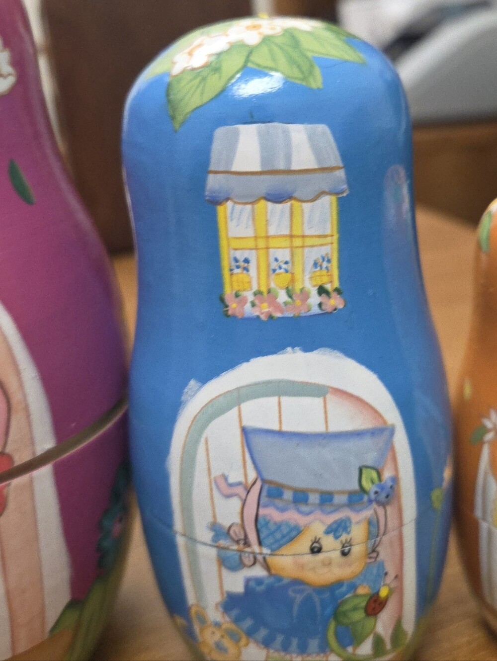 Vintage Strawberry Shortcake Wooden Nesting Dolls Set of 5 TCFC 2003 Collectible - Picture 5 of 12